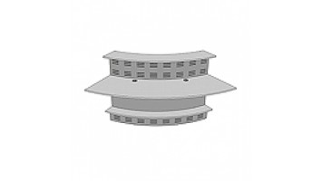 Модуль ресепшен 60 грд. изогнутый внутрь с экранами Формула